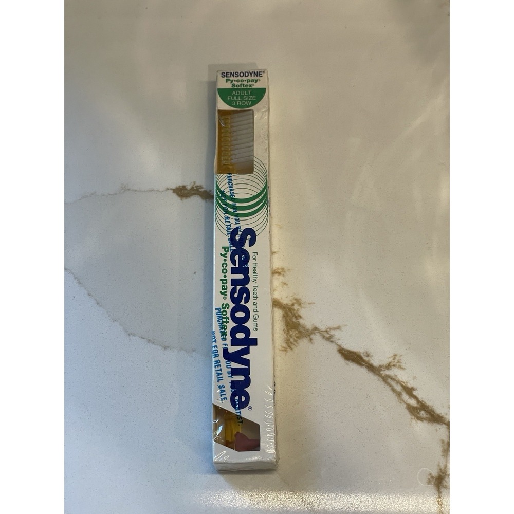 Vintage Sensodyne‎ Pycopay Softex Toothbrush 3 Row Adult Gum Stimulator Sealed